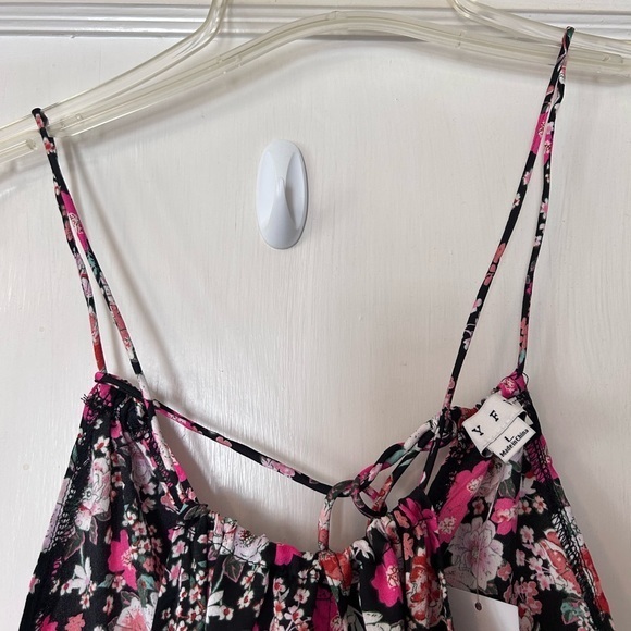 Hyfve Woven Floral Cut-Out Maxi Dress Size Large - Picture 8 of 14